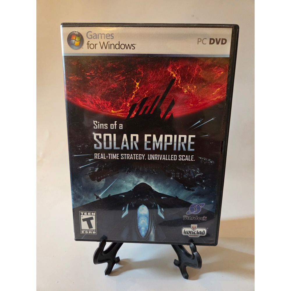 Sins of a Solar Empire PC Game Windows 2008 RTS Stardock Ironclad with Manual
